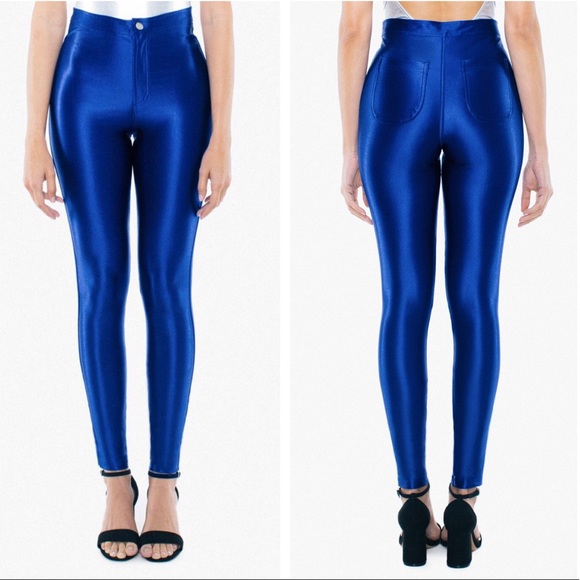 American Apparel Pants - American Apparel Cobalt Blue Disco Pants